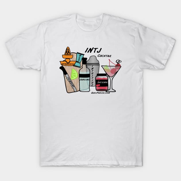 INTJ Cocktail Elixir of Insight T-Shirt by quelparish